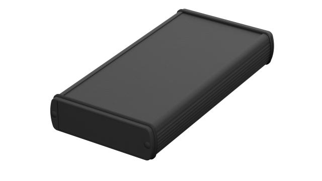 Bopla Alubos (Set) Series Black Black Lid Aluminium General Purpose Enclosure, IP65 32 mm, 106 mm, 32 mm | 84106200.HMT1 ABPH 1000-0200