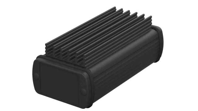 Bopla Alubos (Set) Series Black Black Lid Aluminium General Purpose Enclosure, IP65 32 mm, 57 mm, 32 mm | 84506100.HMT1 ABPH 600-0100 K