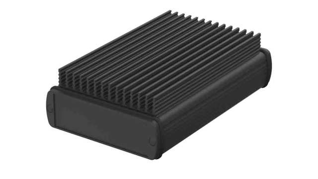 Bopla Alubos (Set) Series Black Black Lid Aluminium General Purpose Enclosure, IP65 32 mm, 106 mm, 32 mm | 84510150.HMT1 ABPH 1000-0150 K