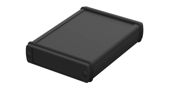 Bopla Alubos (Set) Series Black Black Lid Aluminium General Purpose Enclosure, IP65 22 mm, 82 mm, 22 mm | 84826100.HMT1 ABPH 820-0100