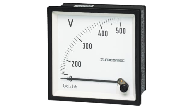 Socomec 179 g Series Analogue Voltmeter AC, 72 mm, 72 mm | 179G3200
