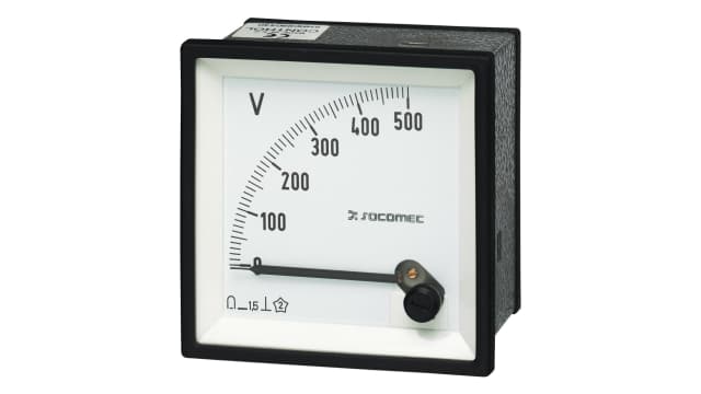 Socomec 192 g Series Analogue Voltmeter DC, 48 mm, 72 mm | 192G5113