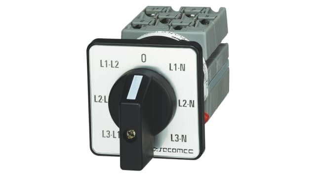 Socomec Panel Mount Changeover Switch - 16A Maximum Current, IP44 | 192K0013