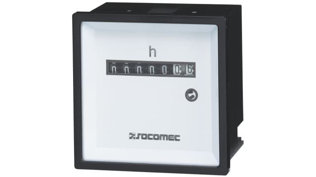 Socomec Counter, 6 Digit Mechanical, 50Hz, 48 V ac | 192Q3099