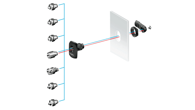 Schneider Electric PanelSet S3D Series 8 mm Triangular Lock For Use With Spacial S3D | NSYAEDLT8S3D