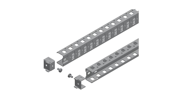 Schneider Electric NS Series Support Rail, 40 mm W, 800 mm H, 27 mm D, 27 mm L For Use With SFX, SMX, SM, Spacial SF | NSYSUCR4080