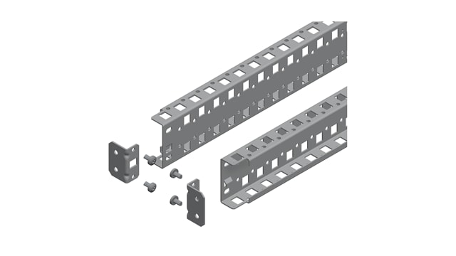 Schneider Electric NS Series Support Rail, 65 mm W, 800 mm H, 27 mm D, 27 mm L For Use With Spacial SF, SMX, SFX, SM | NSYSUCR6580