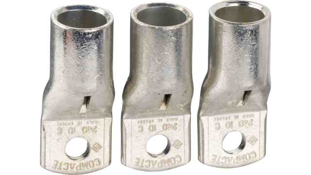 Schneider Electric, Lv4 Uninsulated Crimp Ring Terminal, Grey | LV432502