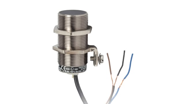 Telemecanique Sensors Inductive Threaded Barrel Proximity Sensor, M30, 15 mm Detection, PNP NC, 12 → 48 V dc | XS630B1PBL10EX