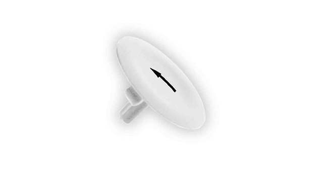 Schneider Electric White Push Button Cap for Use with Harmony XB5, Harmony XB4, Harmony XAL | ZBA334