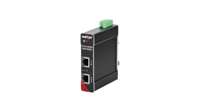 N-Tron 1 Port 1 Port PoE Injector, 10/30 V dc Input 30 W, 54 V dc Output, 24 A | 1000-POE+