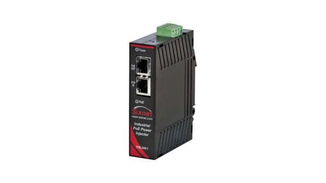 N-Tron 1 Port 1 Port PoE Injector, 24 V dc Input 15.4 W, 48 V dc Output | EB-PSE-24V-1A