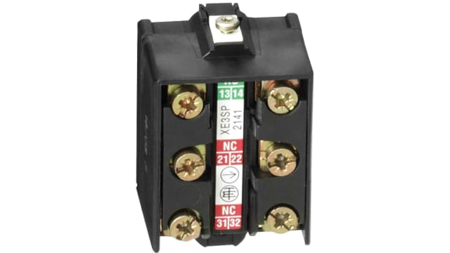 Telemecanique Sensors Limit Switch Contact Block, OsiSense XC Series, 1 NO/2 NC | XE3SP2141