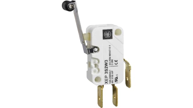 Telemecanique Sensors Barrel Polyester PNP 0.4 mm Precision Position Switch, 15 A, IP40 16 mm 10 mm 28 mm | XEP3S1W3B529