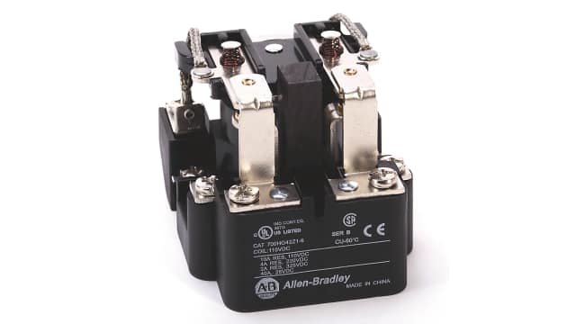 Allen Bradley Panel Mount Non-Latching Relay, 24V ac Coil, 40A Switching Current, DPDT | 700-HG42A24-6