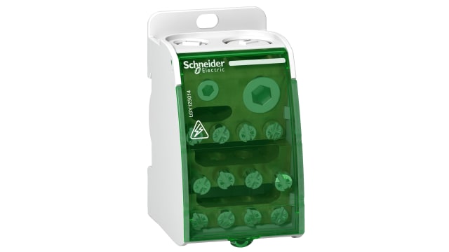 Schneider Electric Distribution Block, 14 Way, 230 V, 250A, White | LGY125014