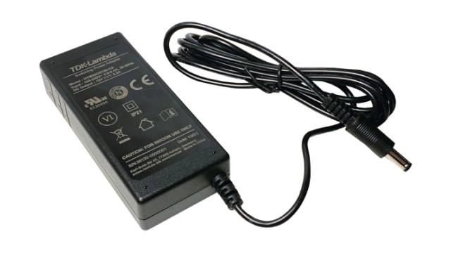 TDK-Lambda 30W Power Brick AC/DC Adapter 12V dc Output, 0.75 → 5A Output | DTM36CN120-C8
