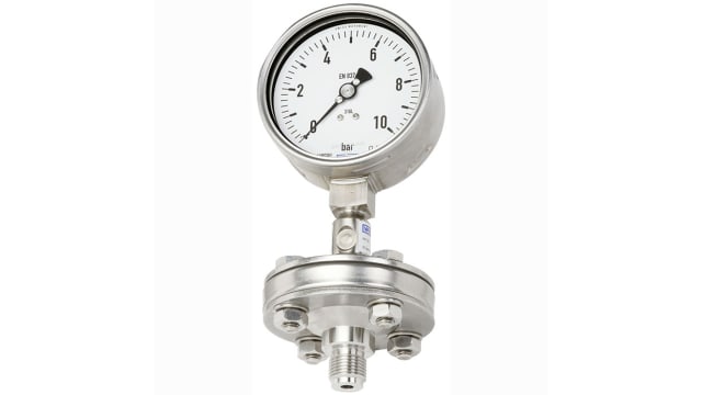 WIKA NPT 1/2 Analogue Pressure Gauge 1.6bar Bottom Entry 100mm Outside Diameter | 14213343