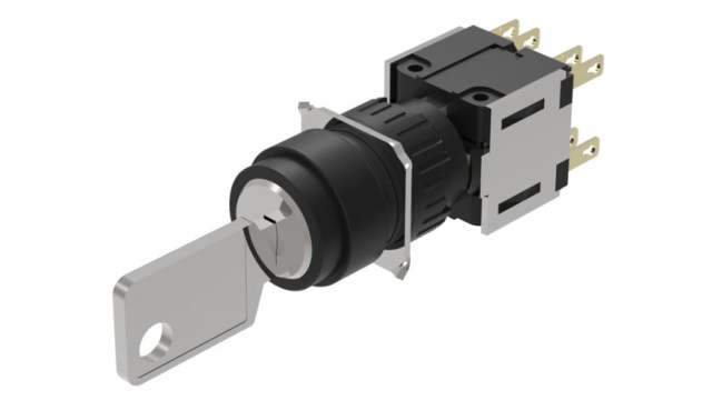 EAO IP65 Key Switch, 2NC+2NO, 5 A 2-Way | 51-372.F22D