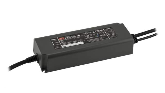 MEAN WELL LED Driver, 12 V Output, 180 W Output, 15 A PWM | PWM-200-12KN