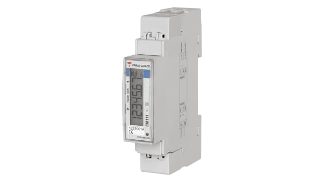 Carlo Gavazzi 1 Phase LCD Energy Meter, Type Single Phase | EM111DINAV81XM1PFB