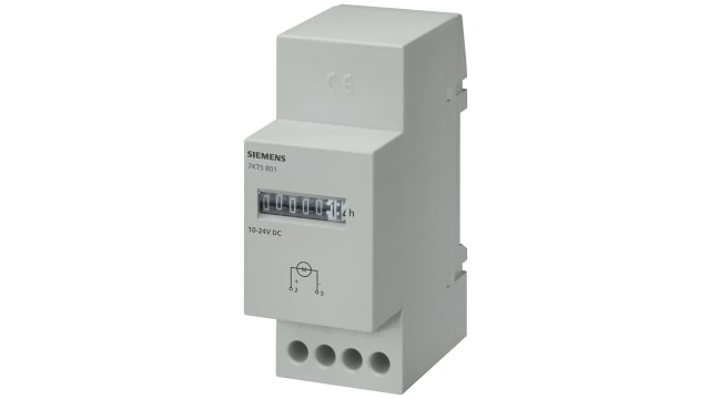 Siemens Pulse Meter, Timer, 7 Digit Mechanical, 50Hz, 24 V | 7KT5812