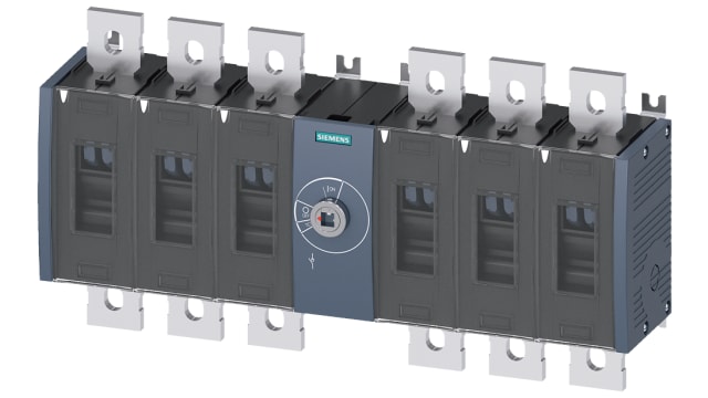 Siemens 6P Pole Switch Disconnector - 800A Maximum Current, 10.8W Power Rating, IP00, IP20 | 3KD4860-0QE20-0
