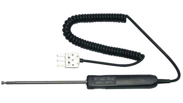 Chauvin Arnoux P036 Flat Head Surface Temperature Probe, 130 mm Length, 5 mm Diameter, 200 °C Max | P03652712