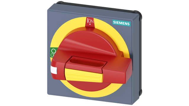 Siemens Red, Yellow Rotary Handle, 45 mm, SENTRON Series | 8UD1771-2AF05