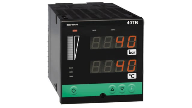 Gefran LED Digital Panel Multifunction Meter for Pressure, Temperature,  92 mm  x 92 mm | 40TB-10-RRR-0-2-0