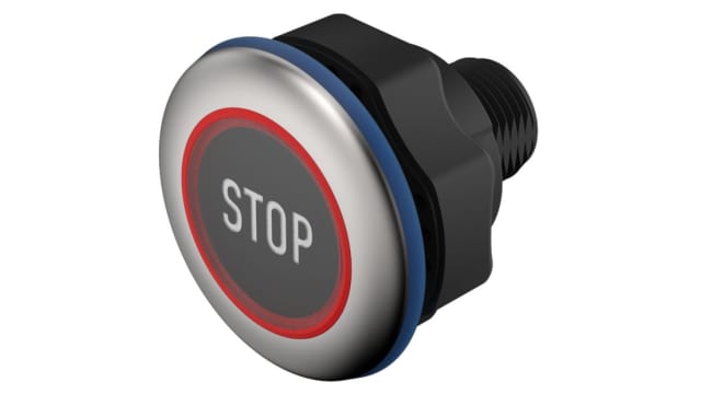 EAO Capacitive switch Latching NO Illuminated, Green, IO-Link, IP69K | 84-ACKS-B11-04BA