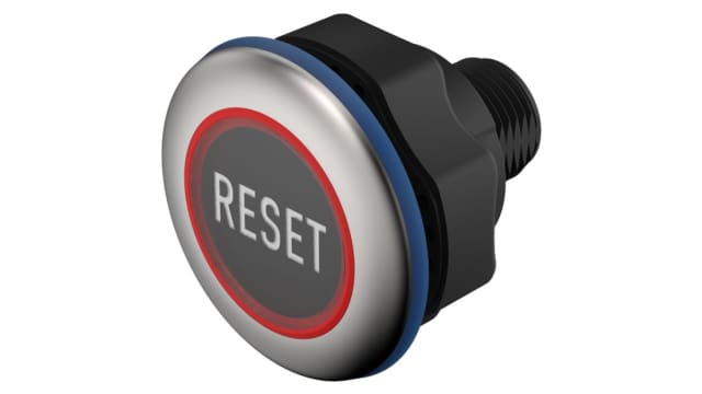 EAO Capacitive switch Latching NO Illuminated, Green, IO-Link, IP69K | 84-ACKS-B13-04BC