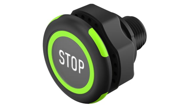 EAO Capacitive switch Latching NO Illuminated, Green, Red, IO-Link, IP69K | 84-ASKS-B11-049D