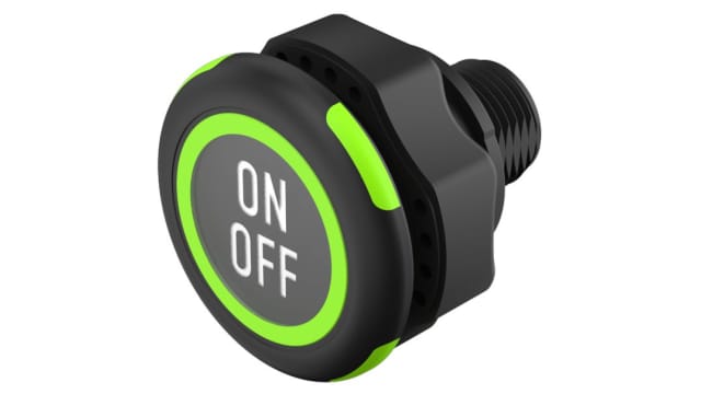 EAO Capacitive switch Latching NO Illuminated, Red, Green, IO-Link, IP69K | 84-ASKS-B12-049E