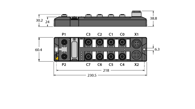 Turck TBEN-L4 Series I/O module | TBEN-L4-16DXP