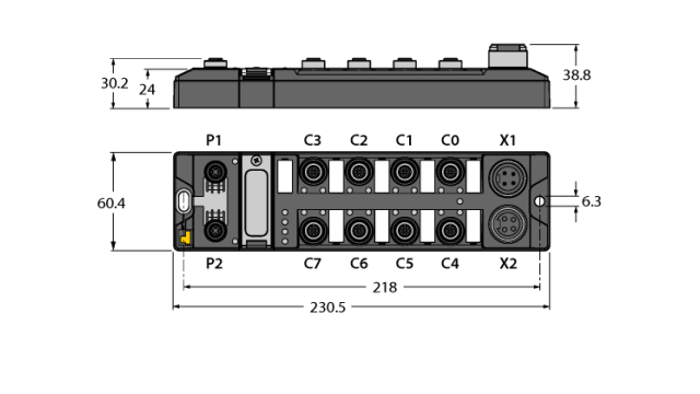 Turck TBEN-L4 Series I/O module | TBEN-L4-8DIP-8DOP