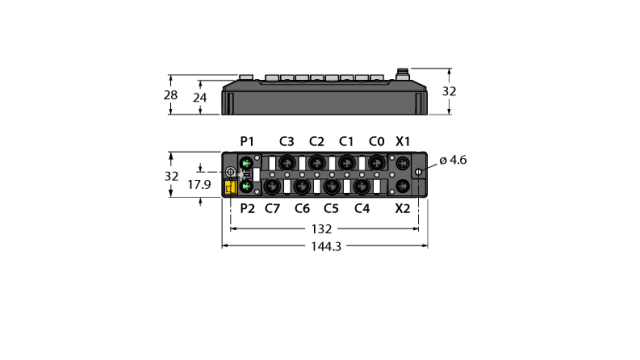 Turck TBEN-S1 Series I/O module | TBEN-S1-4DIP-4DOP