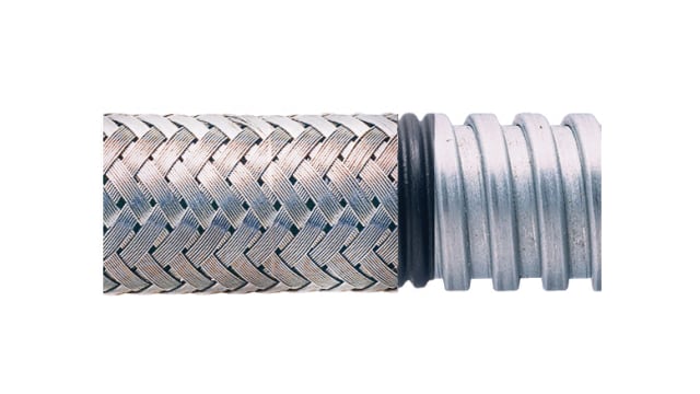 Adaptaflex Flexible Conduit, 16mm Nominal Diameter, Galvanised Steel, Metal | SPB16/10M)