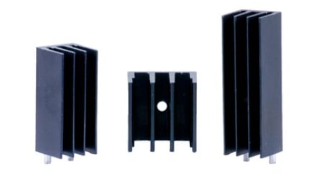 Arcol Ohmite Heatsink, TO-220 and TO-247 Devices and Bridge Rectifiers, 14°C/W 38.1 mm 16.28 mm 16.3 mm | E2A-T247-38E