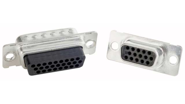 CONEC 78 Way Straight 2.41 mm Pitch Through Hole D-Sub Connector, with Mounting Hole Female | 164X11989X