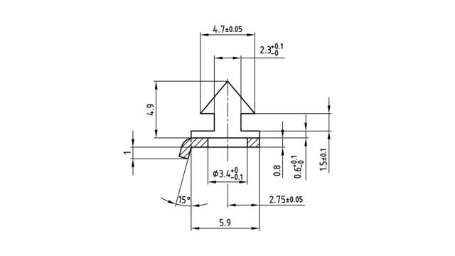 CONEC, 165x10 Series Backshell Lock For Use With D-Sub Connector | 165X10119X