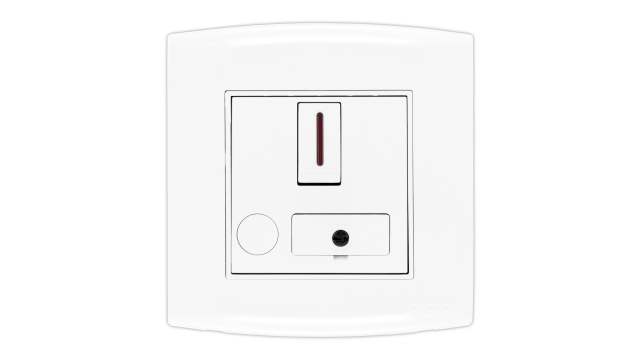 Contactum 13 A 1 Gang Switched Fused Spur IP2X | ALF4369WHW