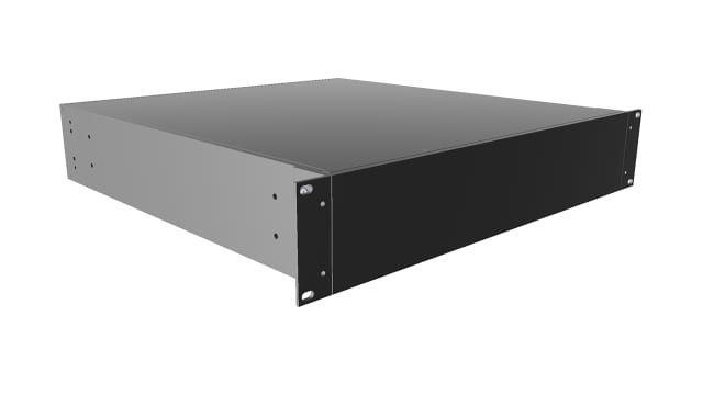 Hammond, 2 U 19 in Rack Mount Case RM Ventilated 89 mm, 422 mm 457 mm | RM2U1918SBK