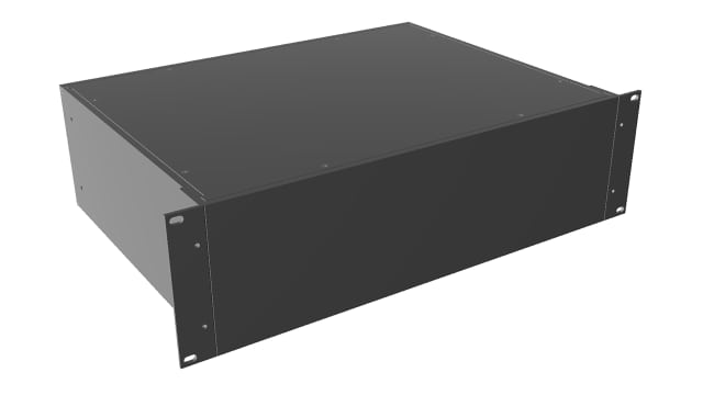 Hammond, 3 U 19 in Rack Mount Case RM 133 mm, 422 mm 330 mm | RM3U1913SBK