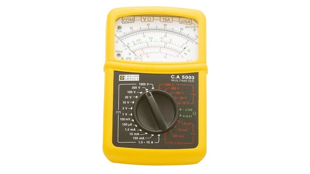 Chauvin Arnoux CA 5003 Handheld Multimeter, 15 A ac Max, 15 A dc Max, 1000 V Max 1000 V | P01196522F