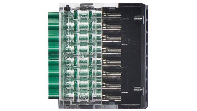 Eaton, SWD4 Insulated Crimp Blade Terminal 17.5 mm Blade Length, Black | 116023 SWD4-8MF2