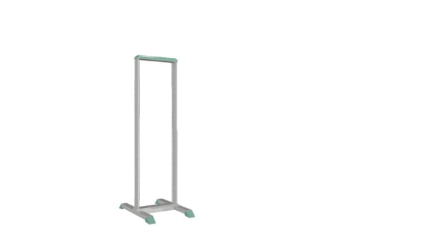 Rittal DK 7396 Series Grey 36 U Sheet Steel Server Rack , with 2 Post Frame, 750 mm, 1722 mm Height 550 mm | 7396000