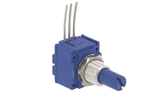 Bourns 250kΩ Rotary Potentiometer 1-Gang, 91A1A-B28-A22L | 91A1A-B28-A22L