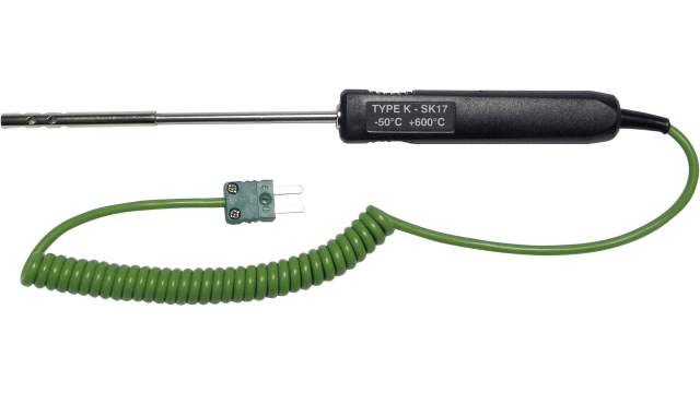 Chauvin Arnoux Type K Needle Air Temperature Probe, 130 mm Length, 6 mm Diameter, 600 °C Max | P03652921
