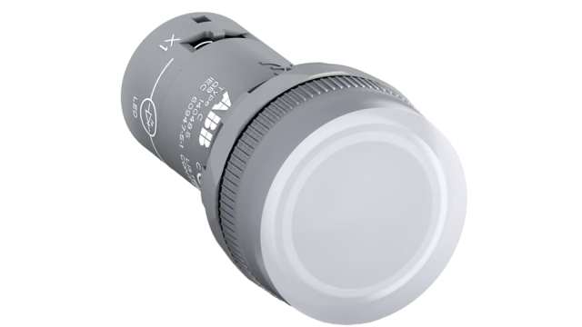 ABB White Pilot Light, 22 mm Cutout CL Series | 1SFA619402R1005 CL-100W